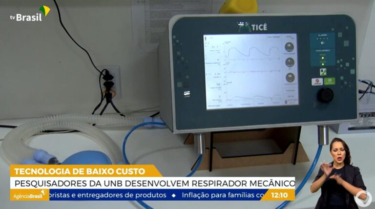 Pesquisadores da UnB desenvolvem respirador mecânico mais barato