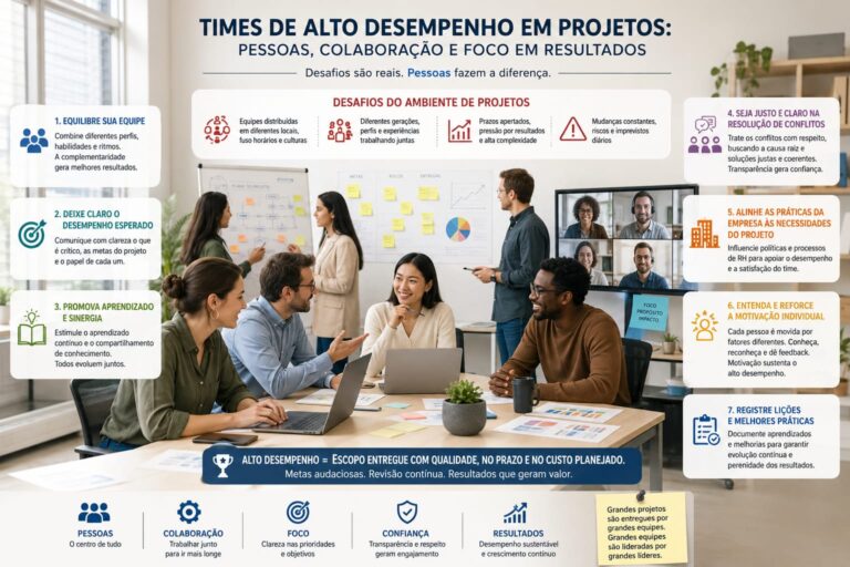Montar e manter times de alto desempenho em projetos: uma habilidade essencial ao GP, mas nem sempre sob seu total controle